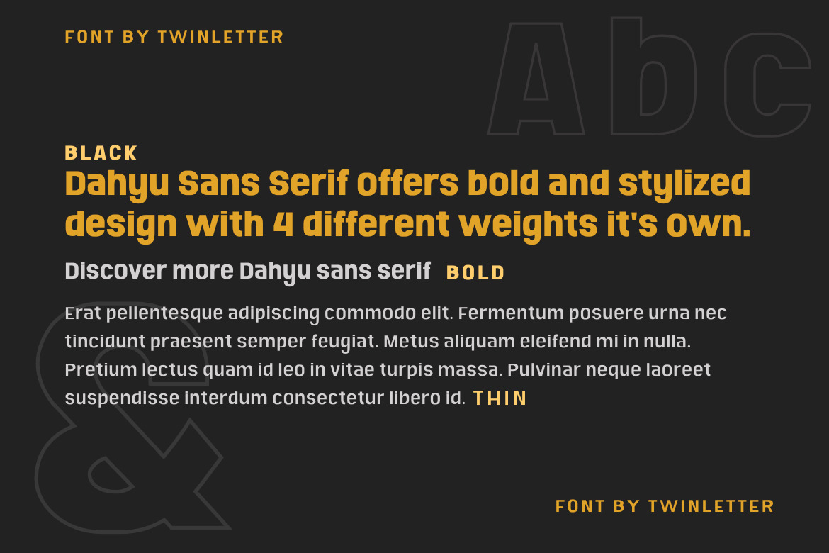 Dahyu Font Dahyu Font