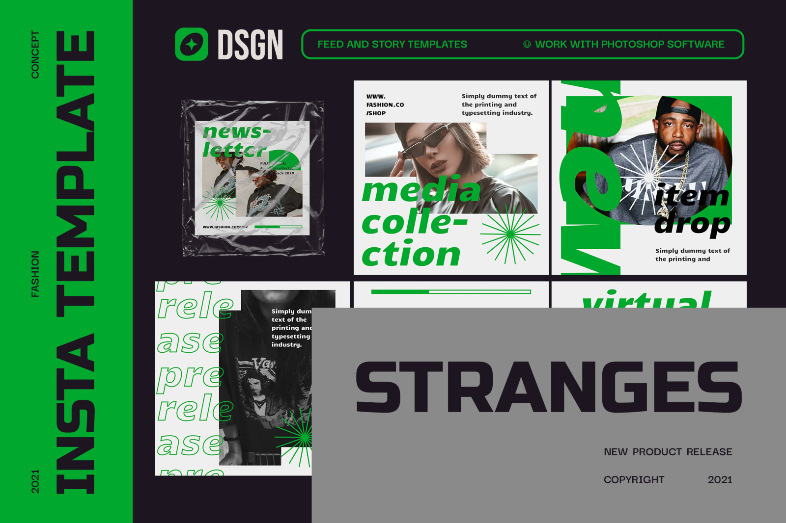 Stranges Instagram Template Stranges Instagram Template