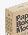 Kraft Box With 4 Small Boxes Mockup