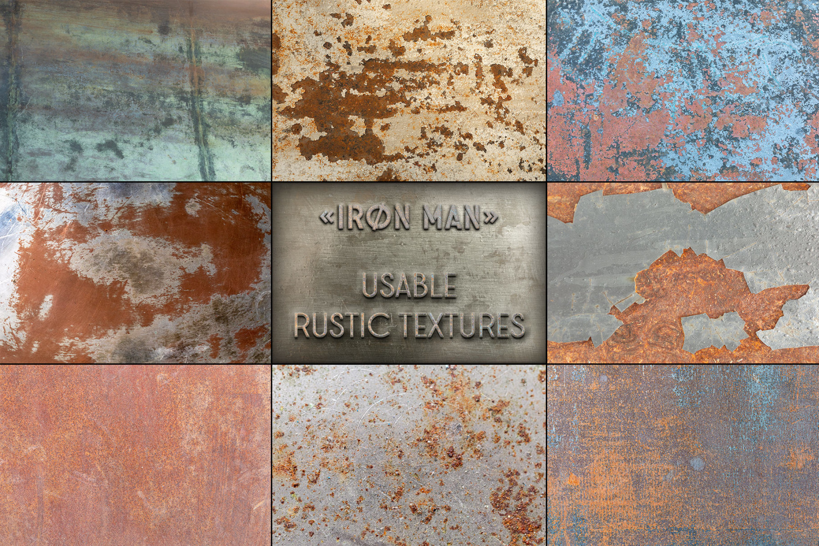 Iron Man - 100 metal textures