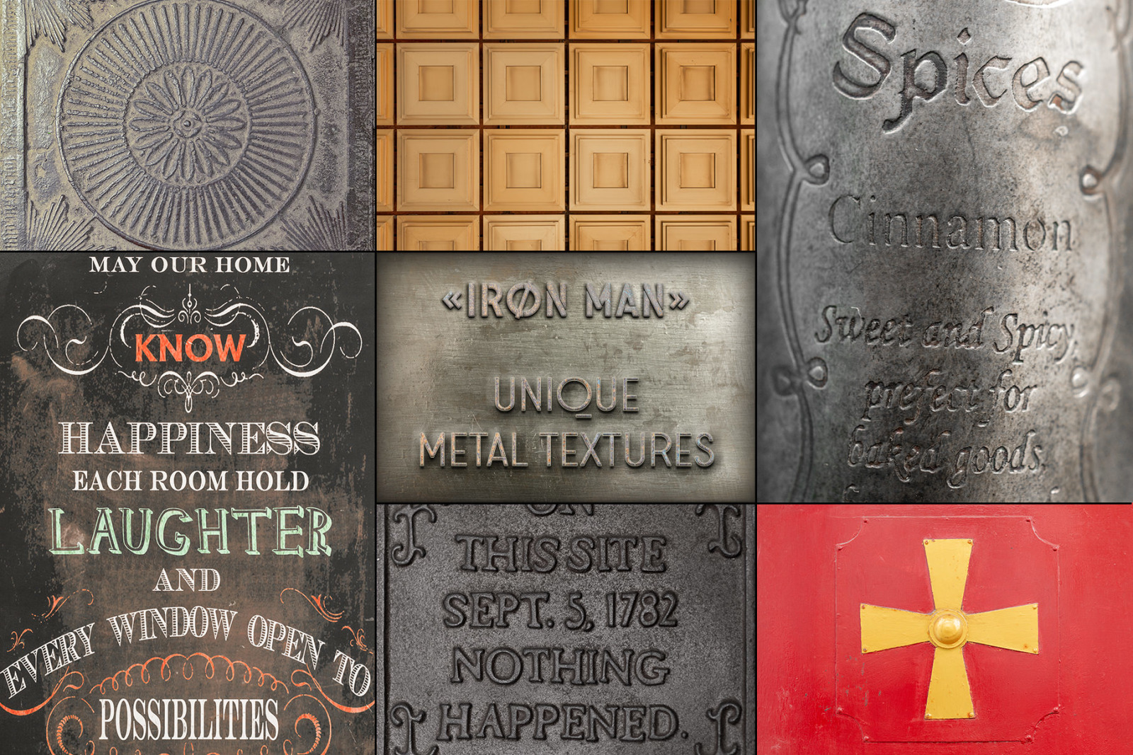 Iron Man - 100 metal textures