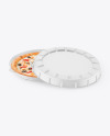 Matte Round Pizza Box Mockup