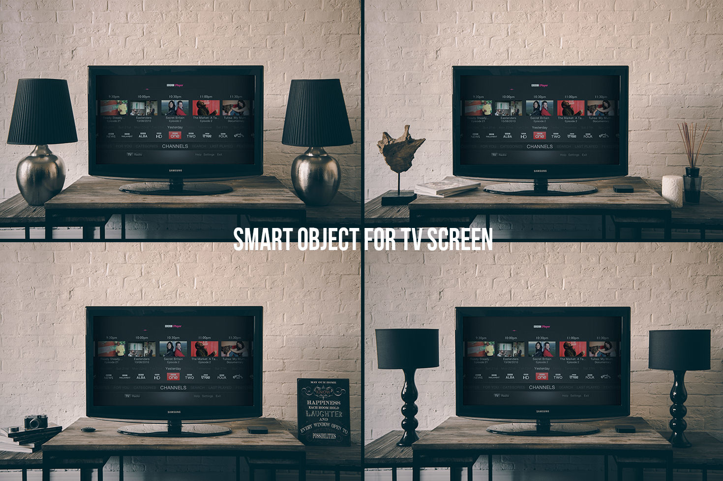 9 Hip TV mockups 9 Hip TV mockups
