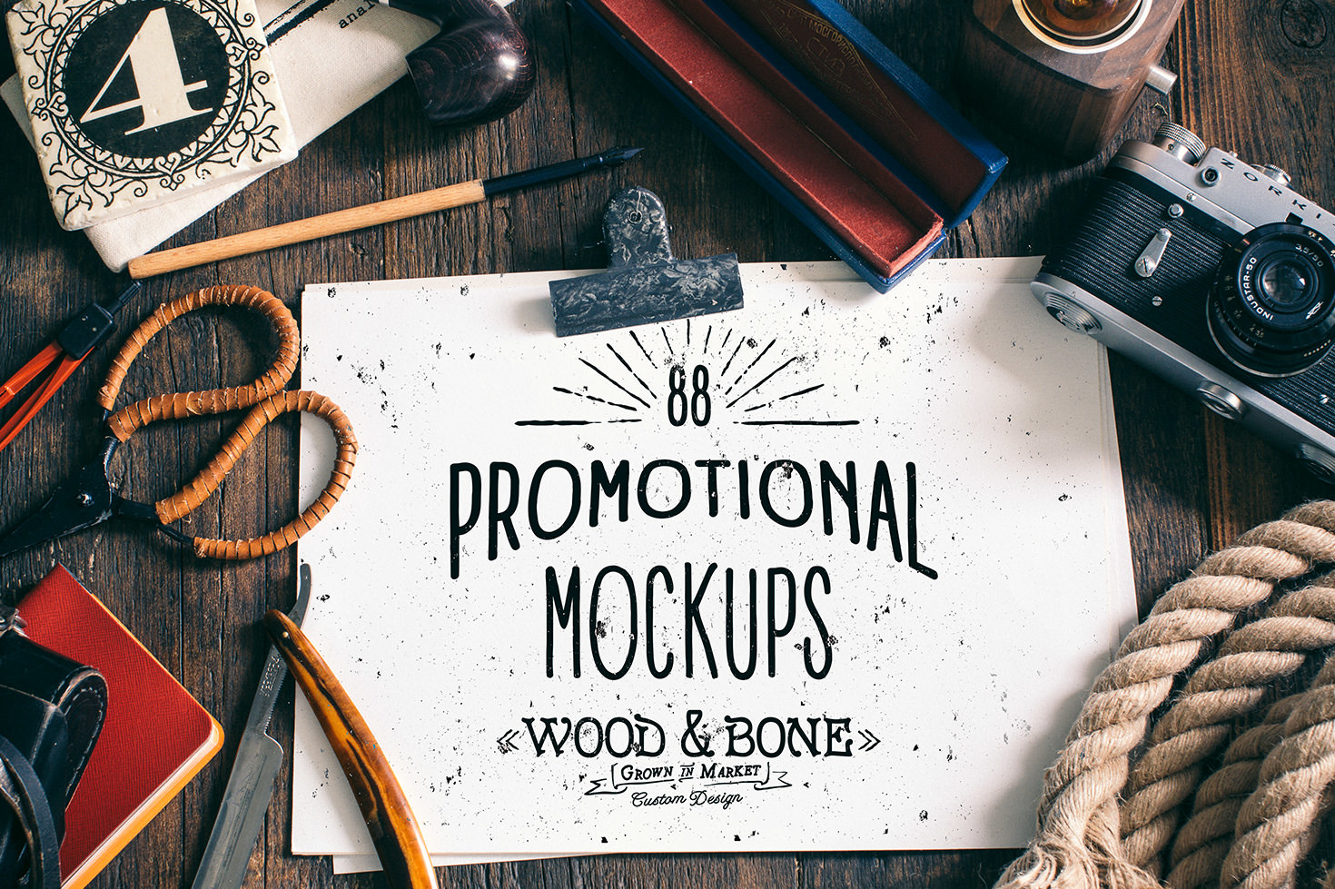 Wood &amp; Feathers - 133 promo mockups