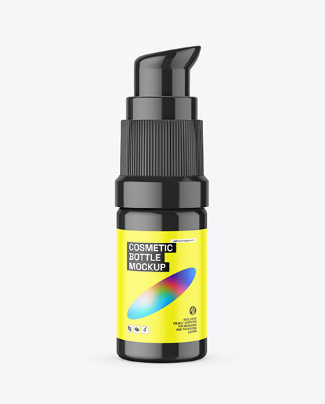 Glossy Bottle with Pump Mockup - Glossy+Bottle+With+Pump+Mockup+500+Ml+Smarty+Mockups