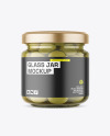 Clear Glass Jar with Olives Mockup