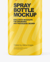 Matte Spray Bottle Mockup