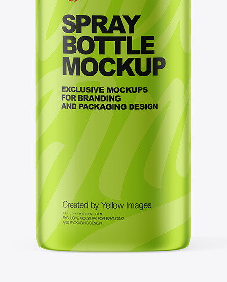 Metallic Spray Bottle Mockup