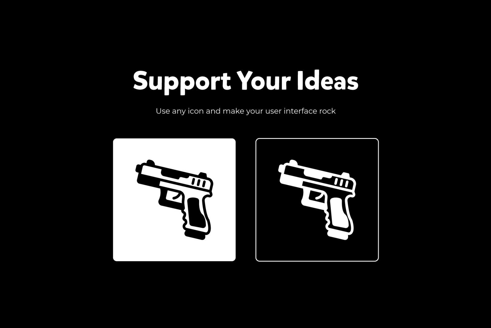 100 unique guns glyph line icons. 100 unique guns glyph line icons.