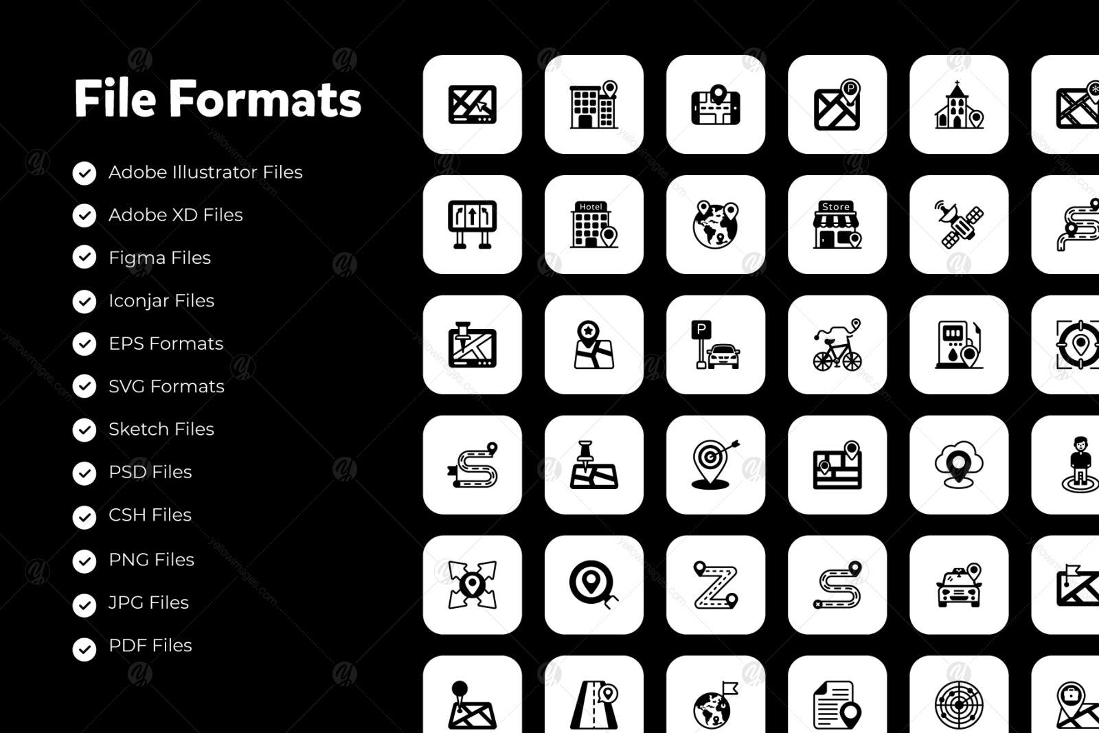 Map-navigation-glyph-icons