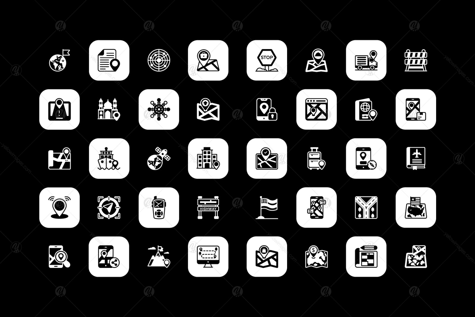 Map-navigation-glyph-icons