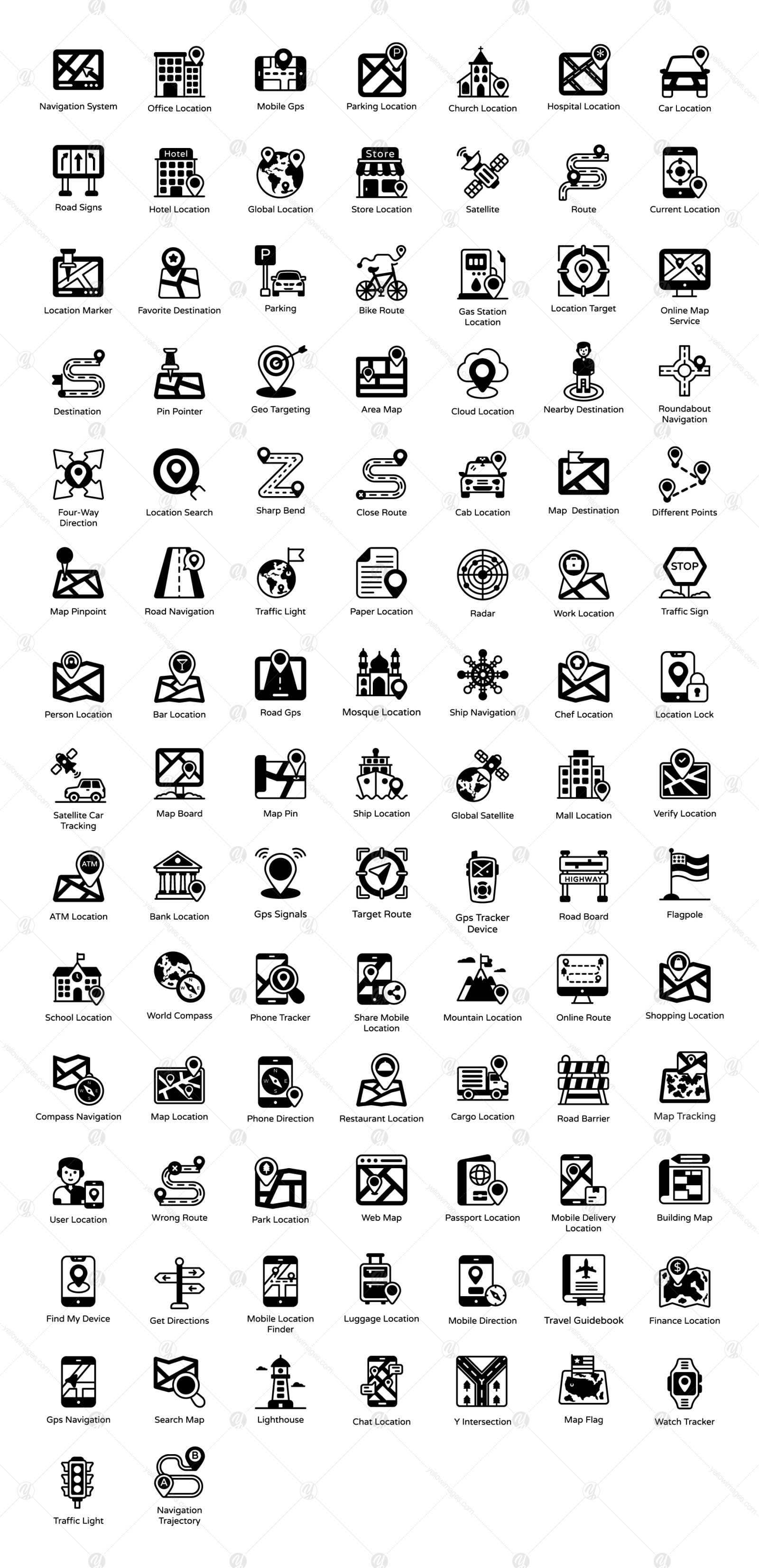 Map-navigation-glyph-icons