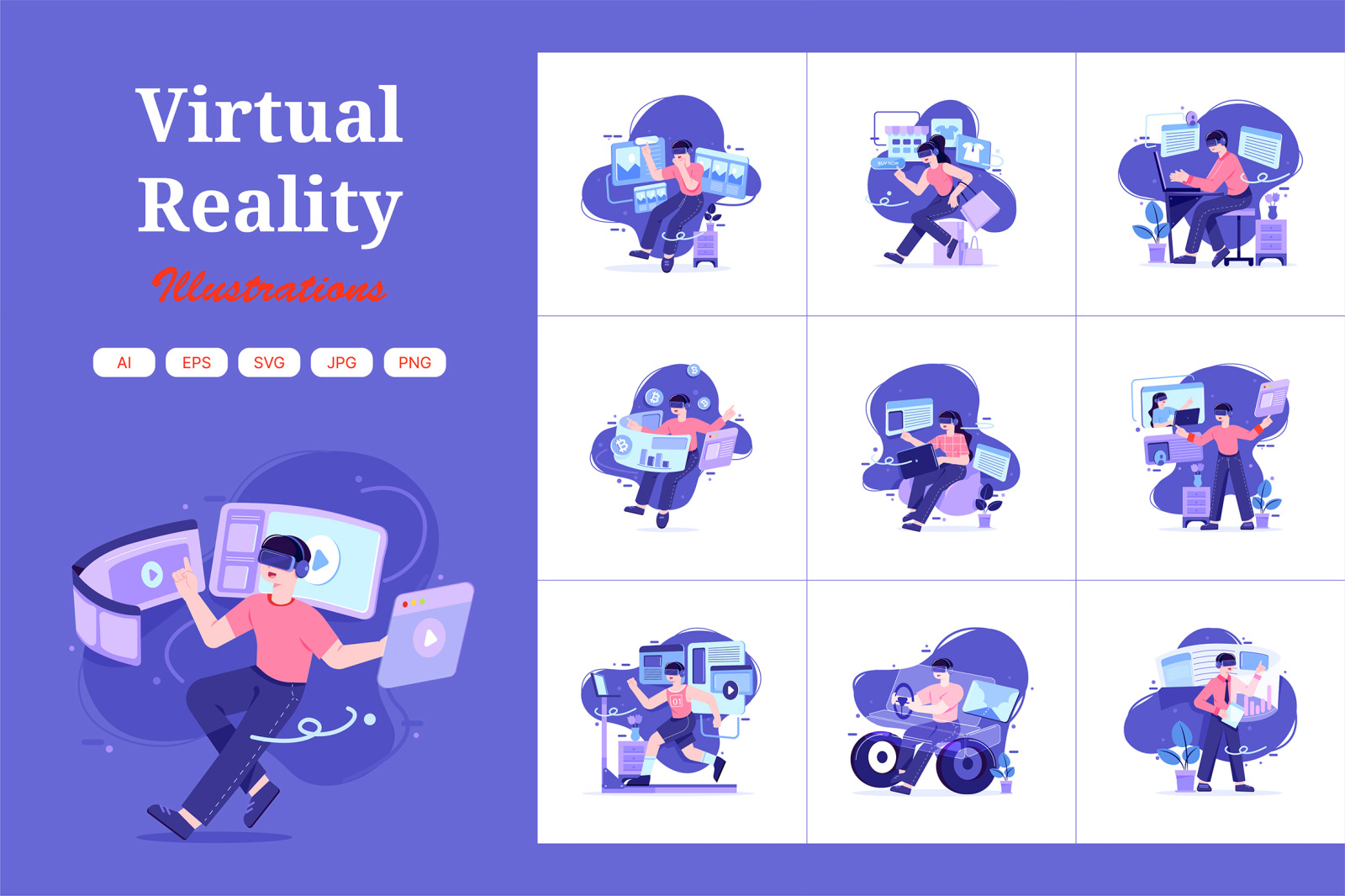 M425_Virtual Reality Illustration Pack M425_Virtual Reality Illustration Pack