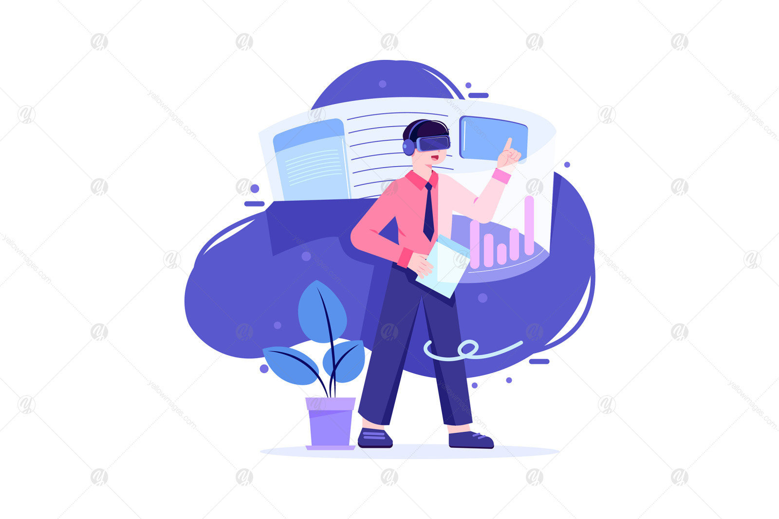 M425_Virtual Reality Illustration Pack M425_Virtual Reality Illustration Pack