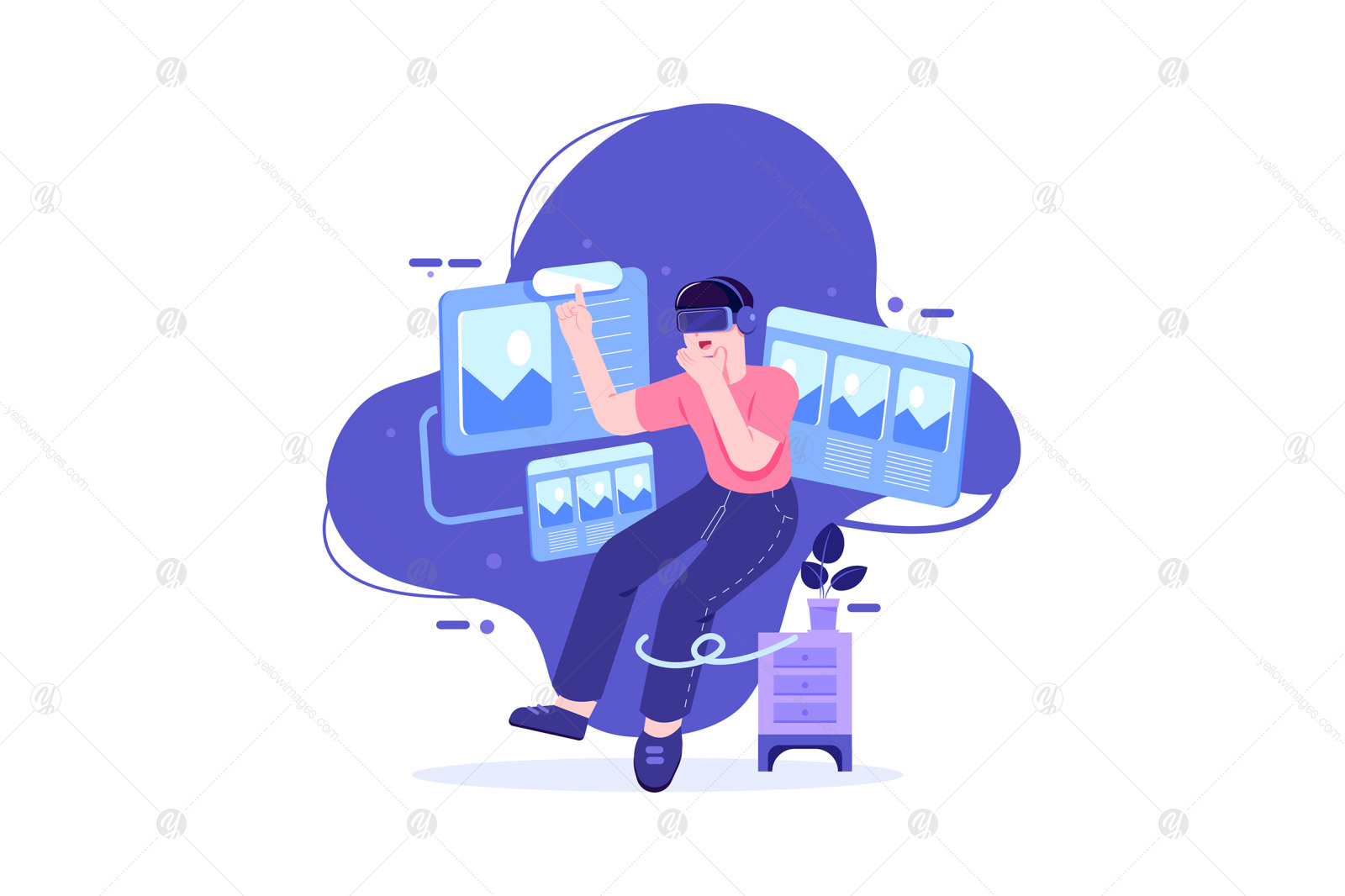 M425_Virtual Reality Illustration Pack M425_Virtual Reality Illustration Pack