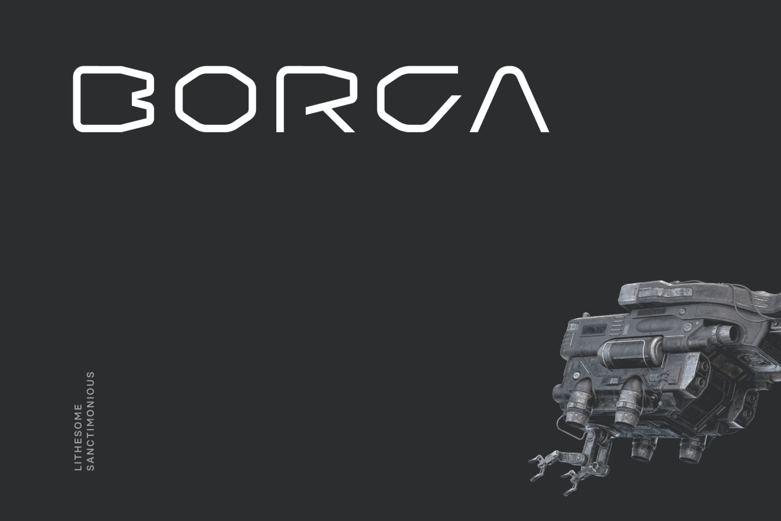 Borga Futuristic Tech Font