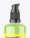Clear Bottle with Pump Mockup Clear Bottle with Pump Mockup