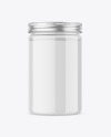 Clear Jar with Powder Mockup