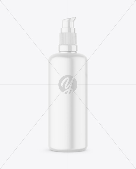 Matte Bottle with Pump Mockup