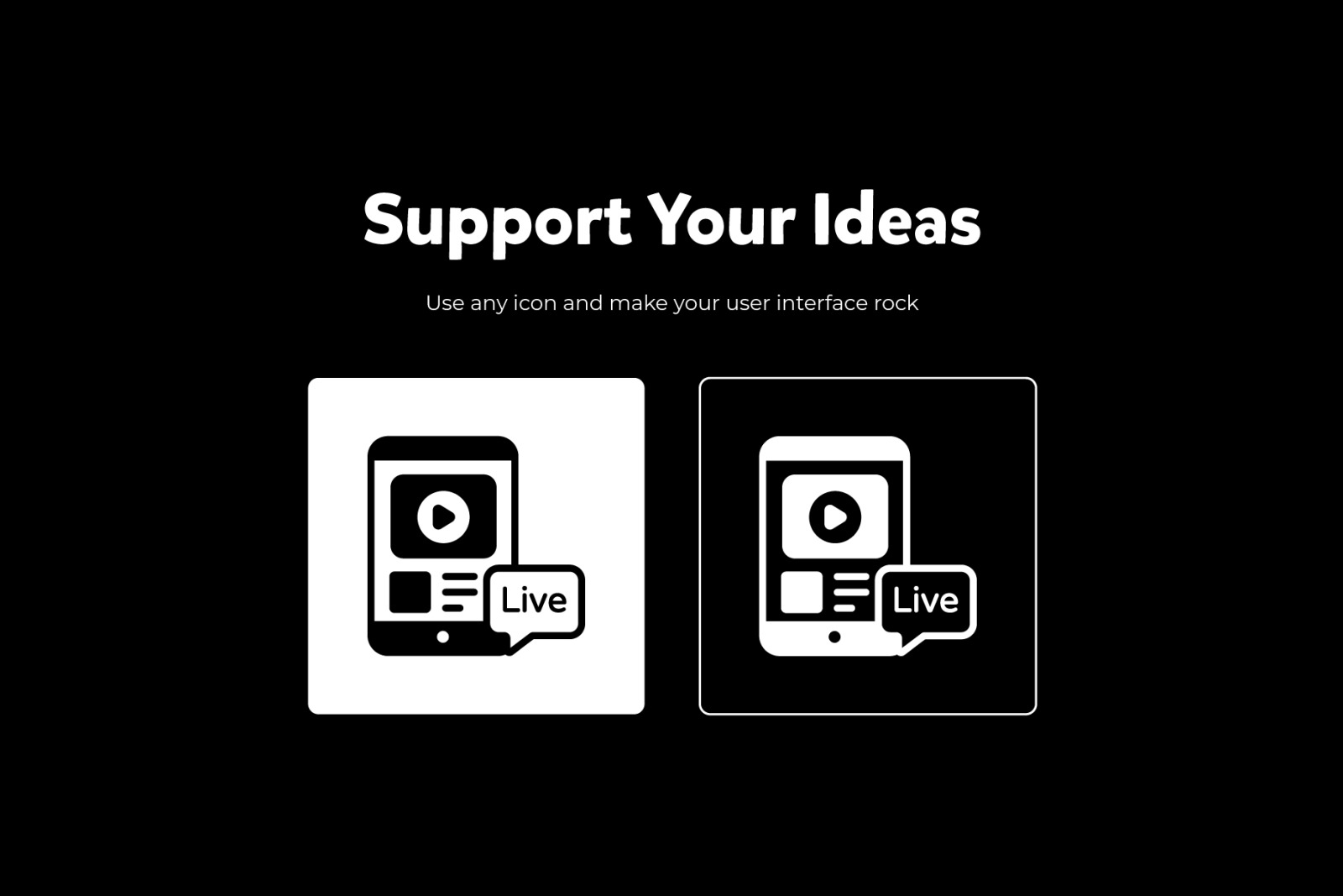 Online Streaming Glyph Icons Online Streaming Glyph Icons