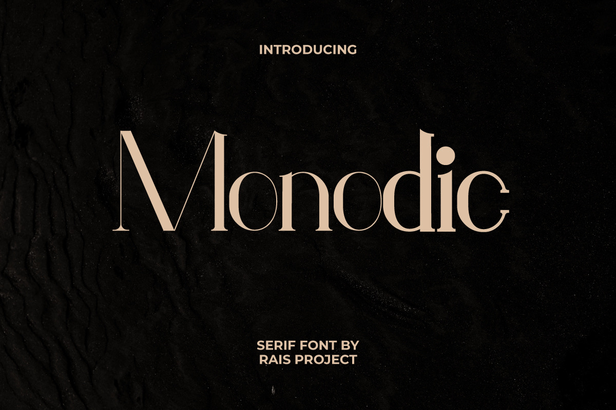 Monodic Serif Font