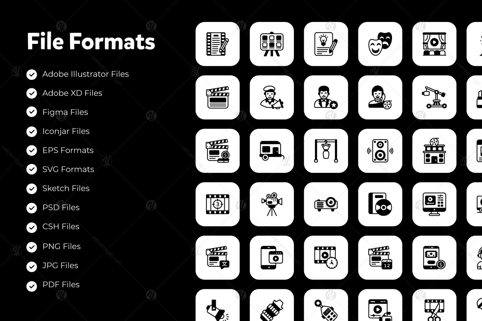 80 Video Production Solid Icons 80 Video Production Solid Icons