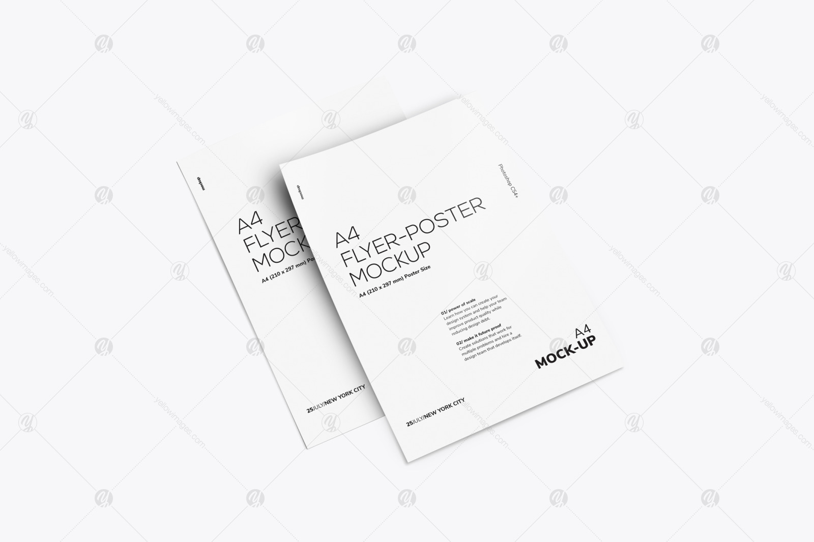 Two A4 Flyer-Poster Mockup