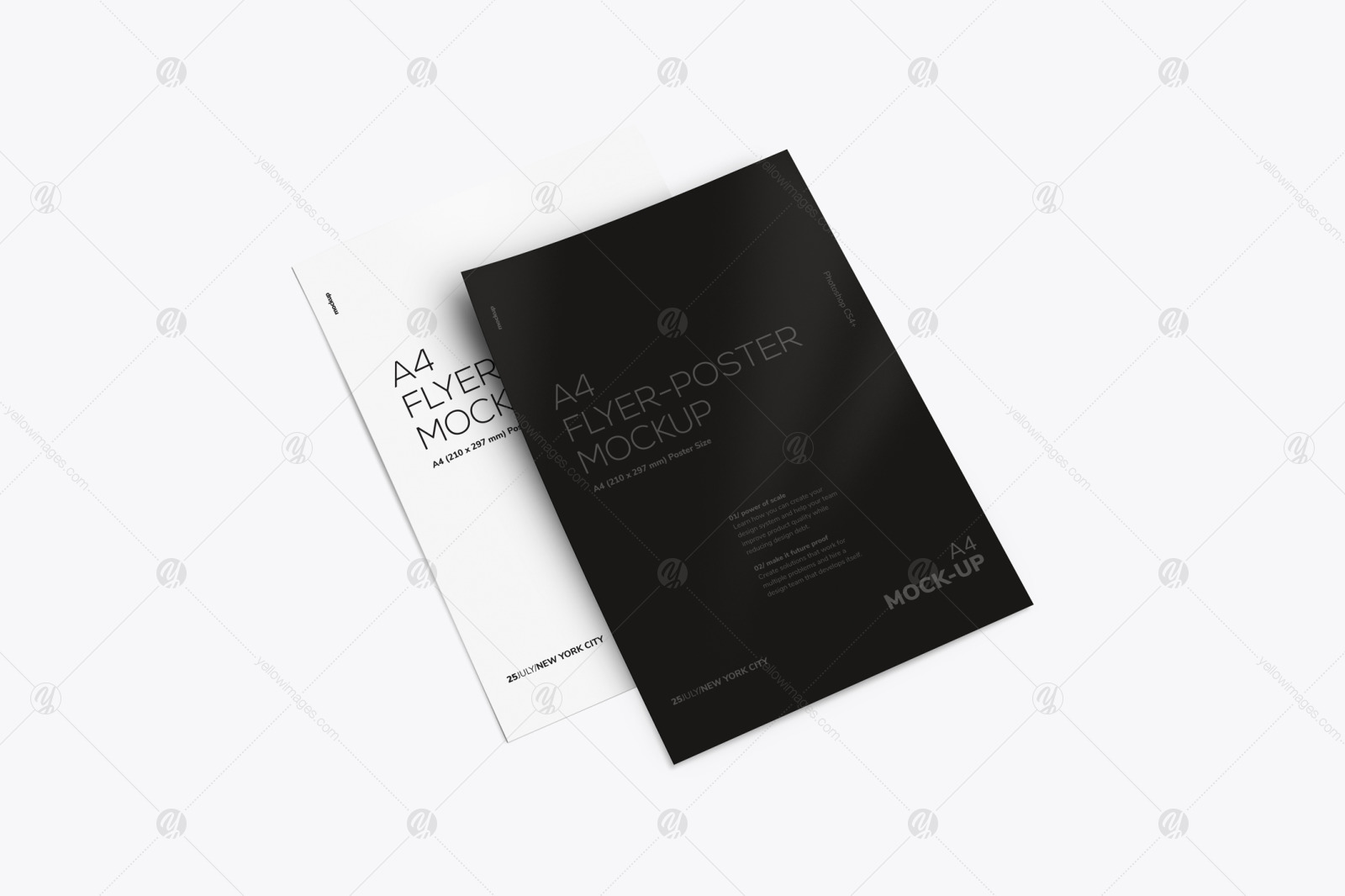 Two A4 Flyer-Poster Mockup Two A4 Flyer-Poster Mockup