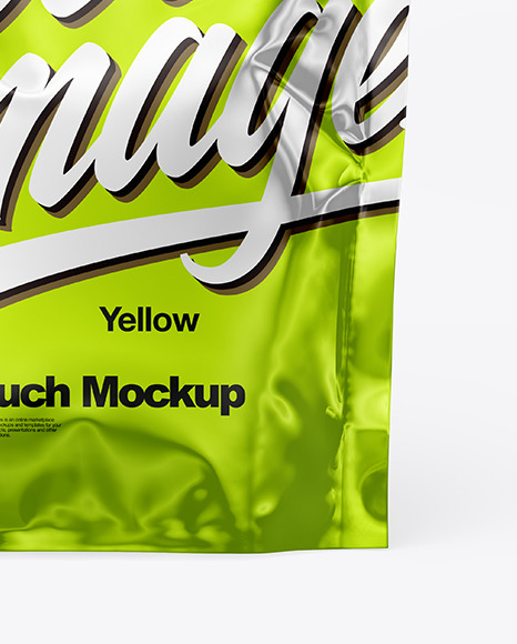 Metallic Pouch Mockup