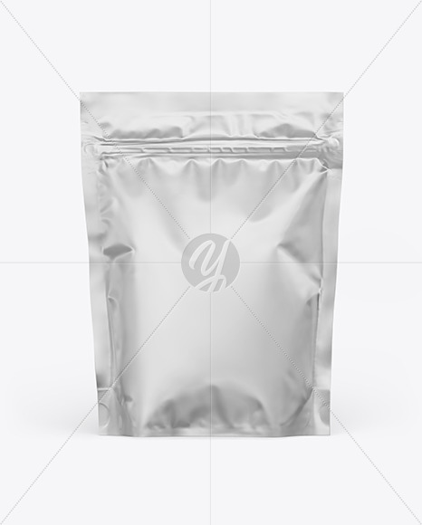 Matte Metallic Pouch Mockup