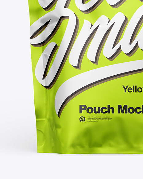 Matte Metallic Pouch Mockup