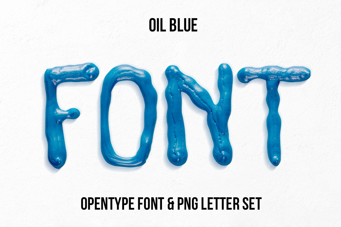 Oil Blue Font Oil Blue Font