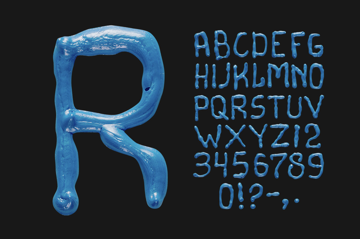 Oil Blue Font Oil Blue Font