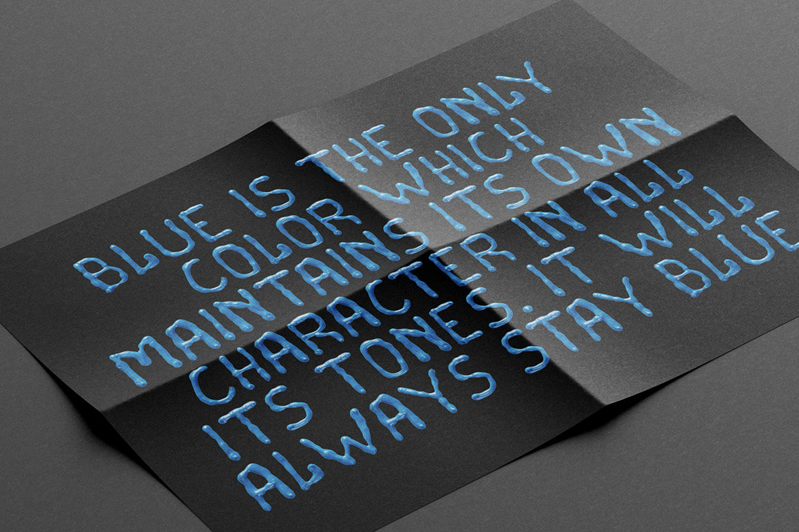 Oil Blue Font Oil Blue Font