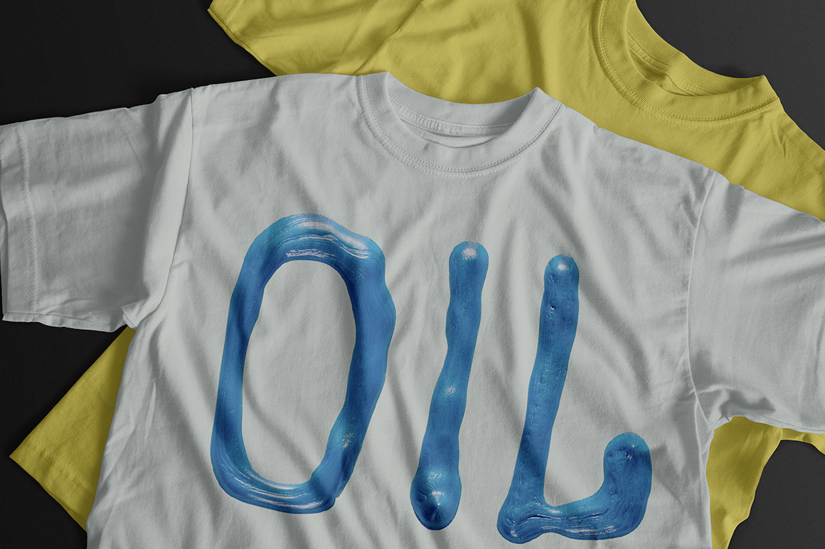 Oil Blue Font