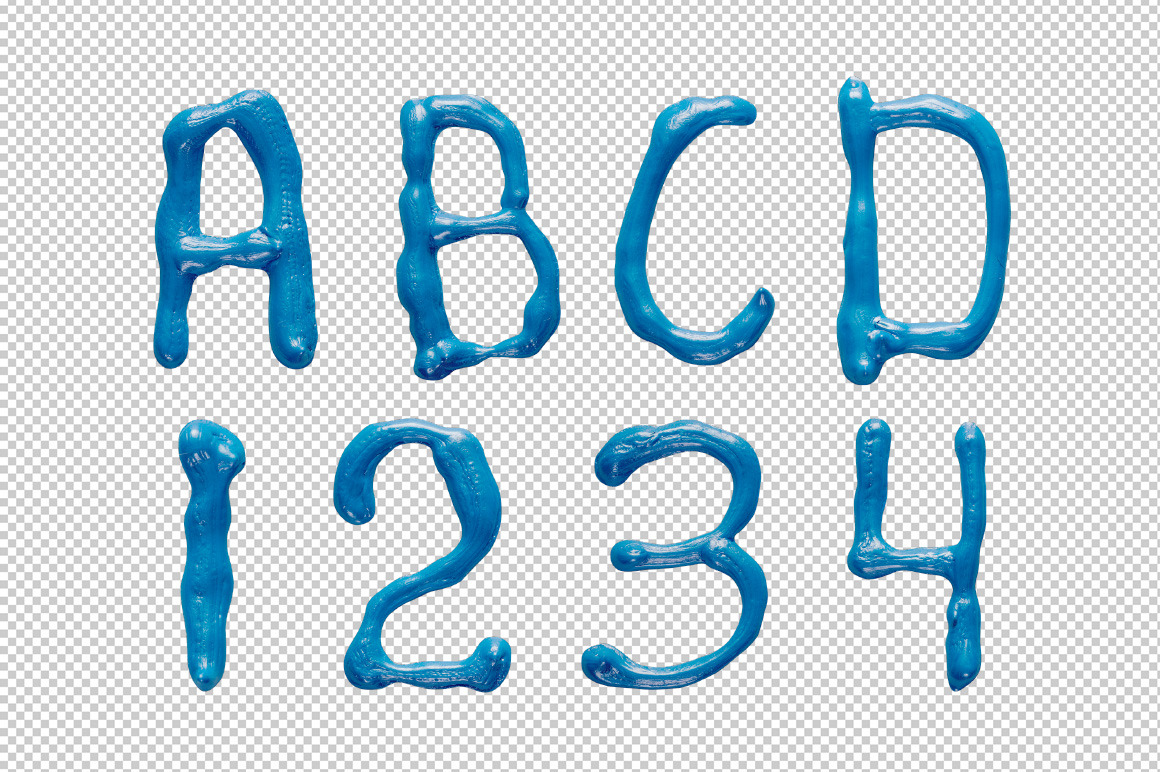 Oil Blue Font