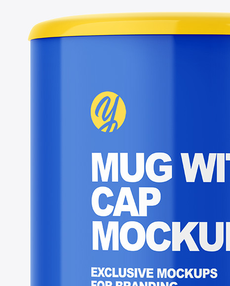 Glossy Mug w/ Cap Mockup