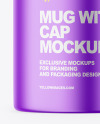 Matte Metallic Mug w/ Cap Mockup