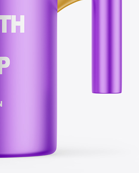 Matte Metallic Mug w/ Cap Mockup