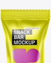 Matte Metallic Snack Bar Mockup