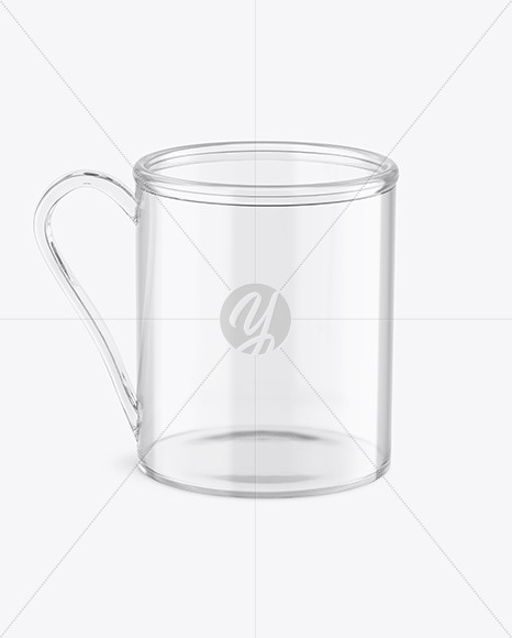 Clear Glass Coffee Cup Mockup