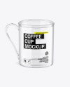 Clear Glass Coffee Cup Mockup