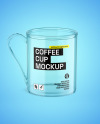 Clear Glass Coffee Cup Mockup