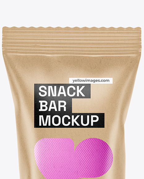 Kraft Paper Snack Bar Mockup