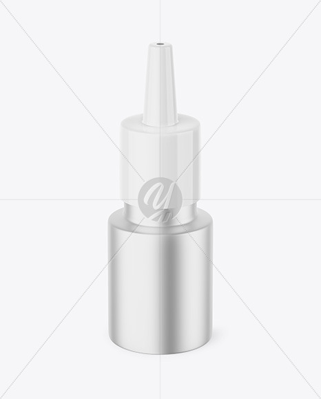 Matte Metallic Drops Bottle Mockup