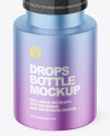 Matte Metallic Drops Bottle Mockup