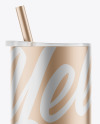 Metallic Skinny Tumbler Mockup