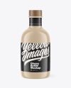 Glossy Bottle with Wooden Cap Mockup