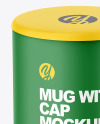 Matte Mug w/ Cap Mockup