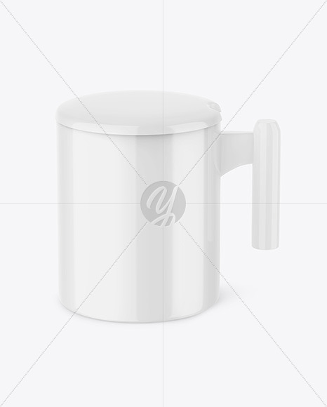 Glossy Mug w/ Cap Mockup